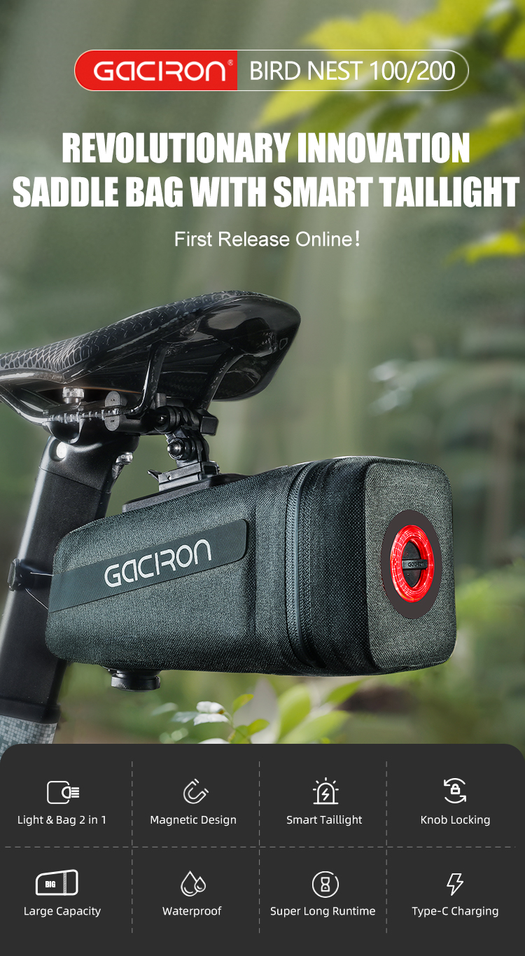 Gaciron Bird Nest-200 Waterproof Bike Bag for Road Bike-2kg Lightweight
