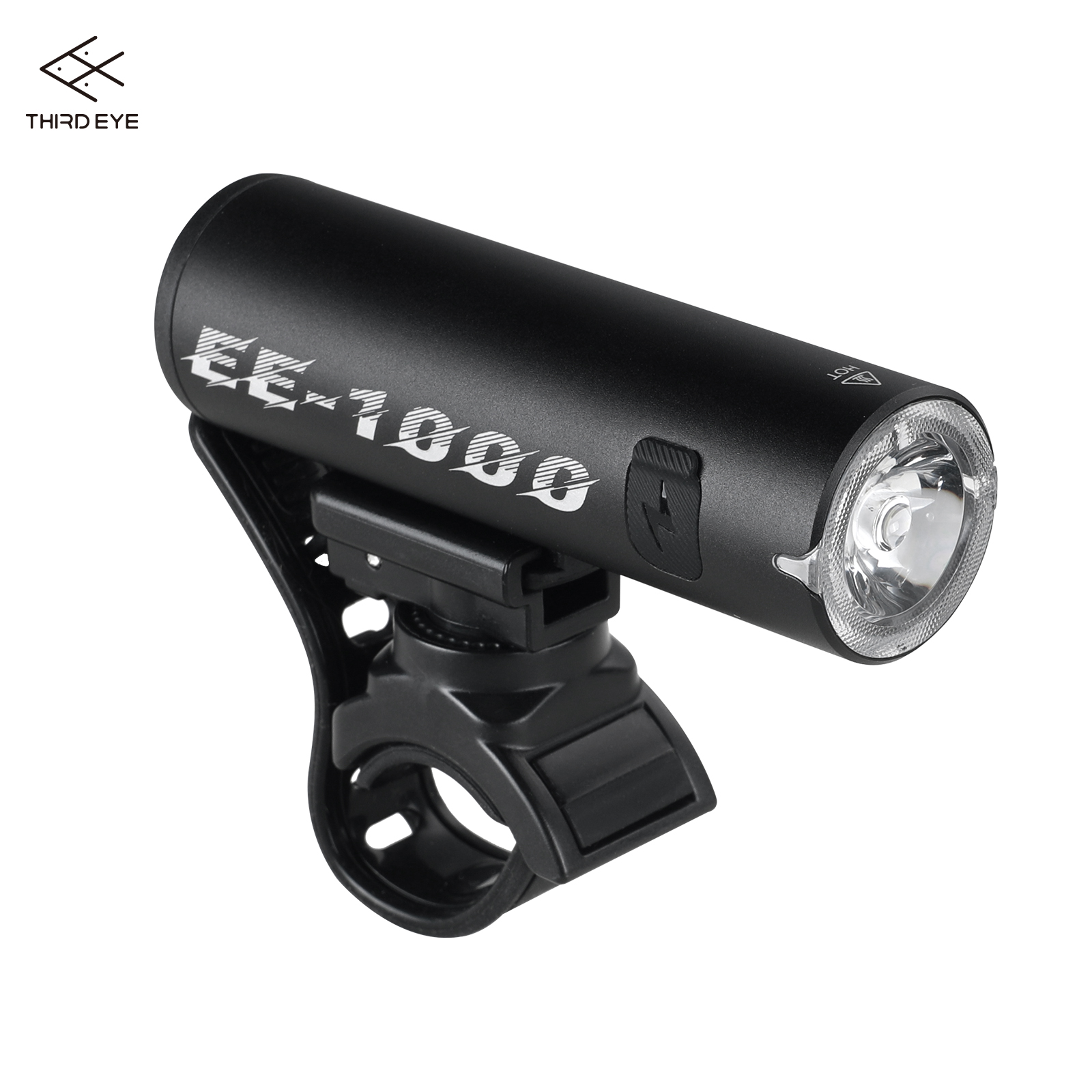 Rechargeable LED Bicycle Headlight 200m Range IPX6 Waterproof 5 Modes Digital Display Front Bike Light for Night Riding