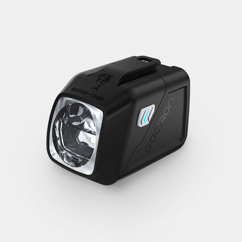 Gaciron Cetus-1700 Whale-Inspired Bike Headlight USB Rechargeable LED Lights IPX6 Waterproof 6 Modes Night Riding