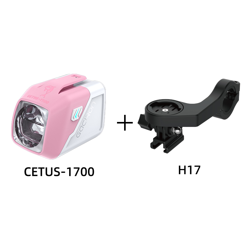 Gaciron Cetus-1700 Whale-Inspired Bike Headlight USB Rechargeable LED Lights IPX6 Waterproof 6 Modes Night Riding