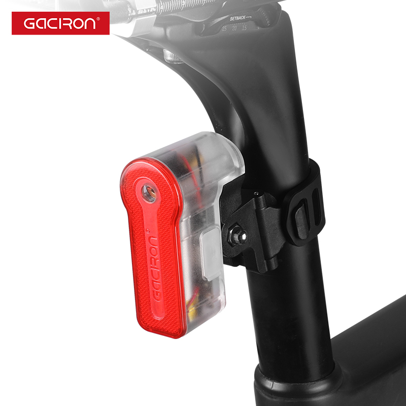 Gaciron W03AW 30LM Smart Laser Brake Taillight Rechargeable Battery IPX6 Waterproof >100h Runtime Super Bright Emergency Night