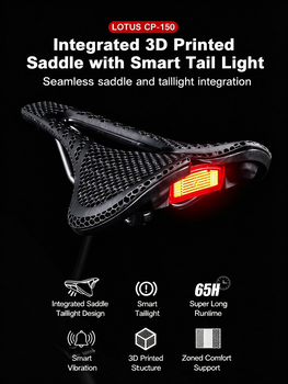 CP150 2-in-1 Smart Taillight Bicycle Saddle