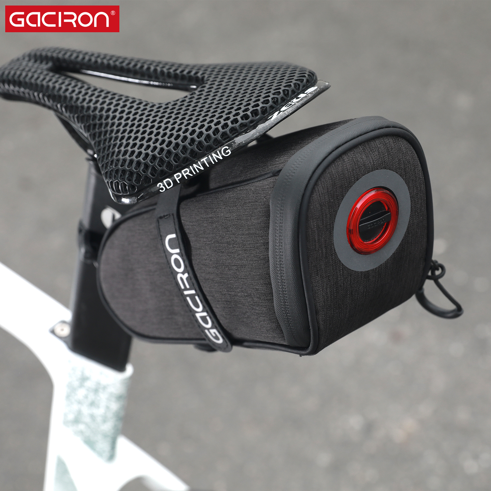 Gaciron Bird Nest 300 Saddle Bag Smart Bike Taillight Magnetic Mount Rechargeable LED Battery Waterproof Night Riding Bicycle