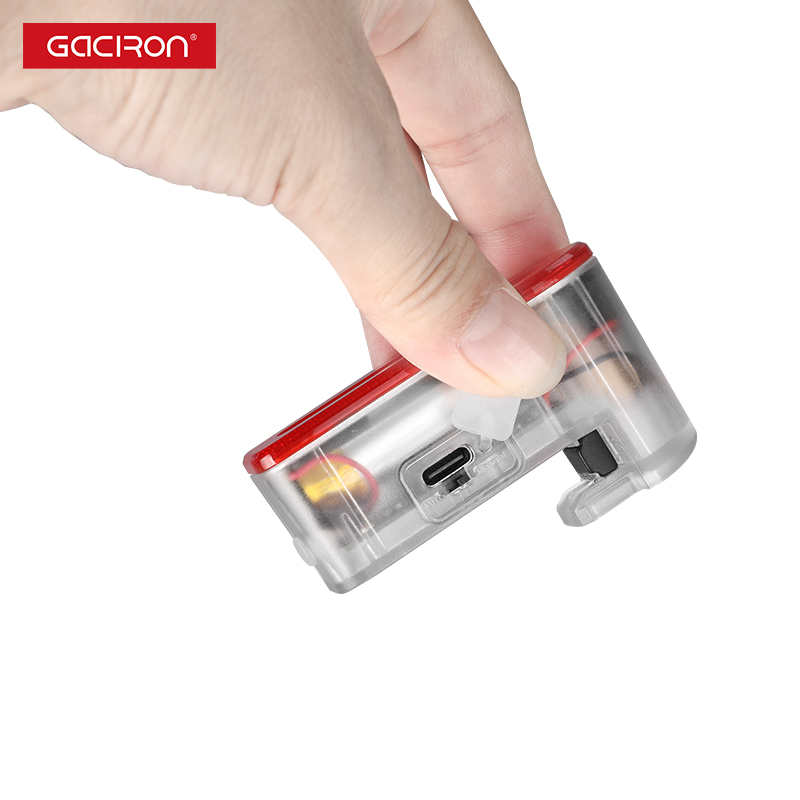 Gaciron W03AW 30LM Smart Laser Brake Taillight Rechargeable Battery IPX6 Waterproof >100h Runtime Super Bright Emergency Night