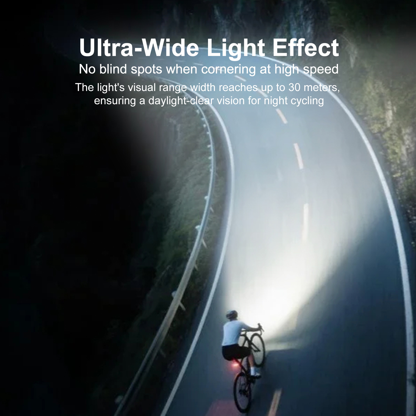 2000 Lumen Bike Headlight LED Bicycle Front Light Wireless Remote Control IPX6 Waterproof Handlebar Lamp for Cycling