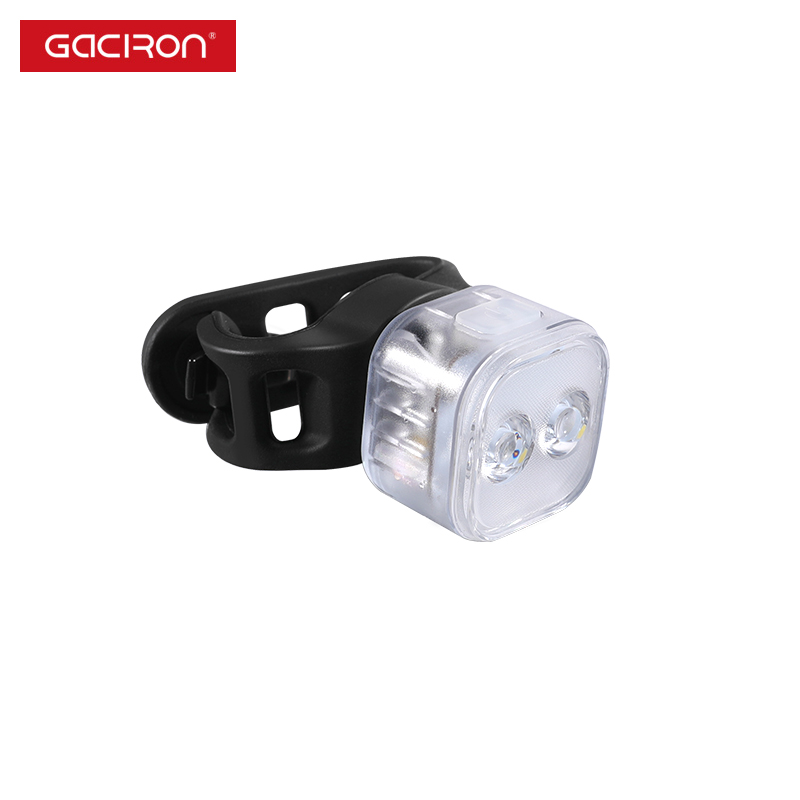 Gaciron W07W 20LM Mini Bicycle-Accessories Warning Front Light USB Rechargeable Bike Headlight 6 Modes IPX4 Cycling Safety Light