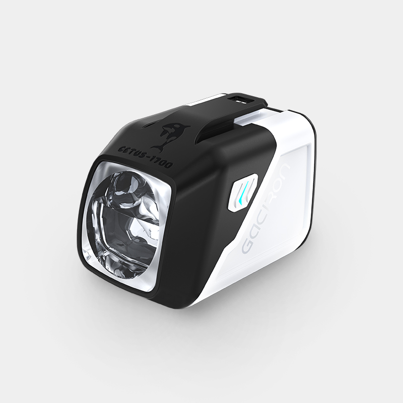 Gaciron Cetus-1700 Whale-Inspired Bike Headlight USB Rechargeable LED Lights IPX6 Waterproof 6 Modes Night Riding