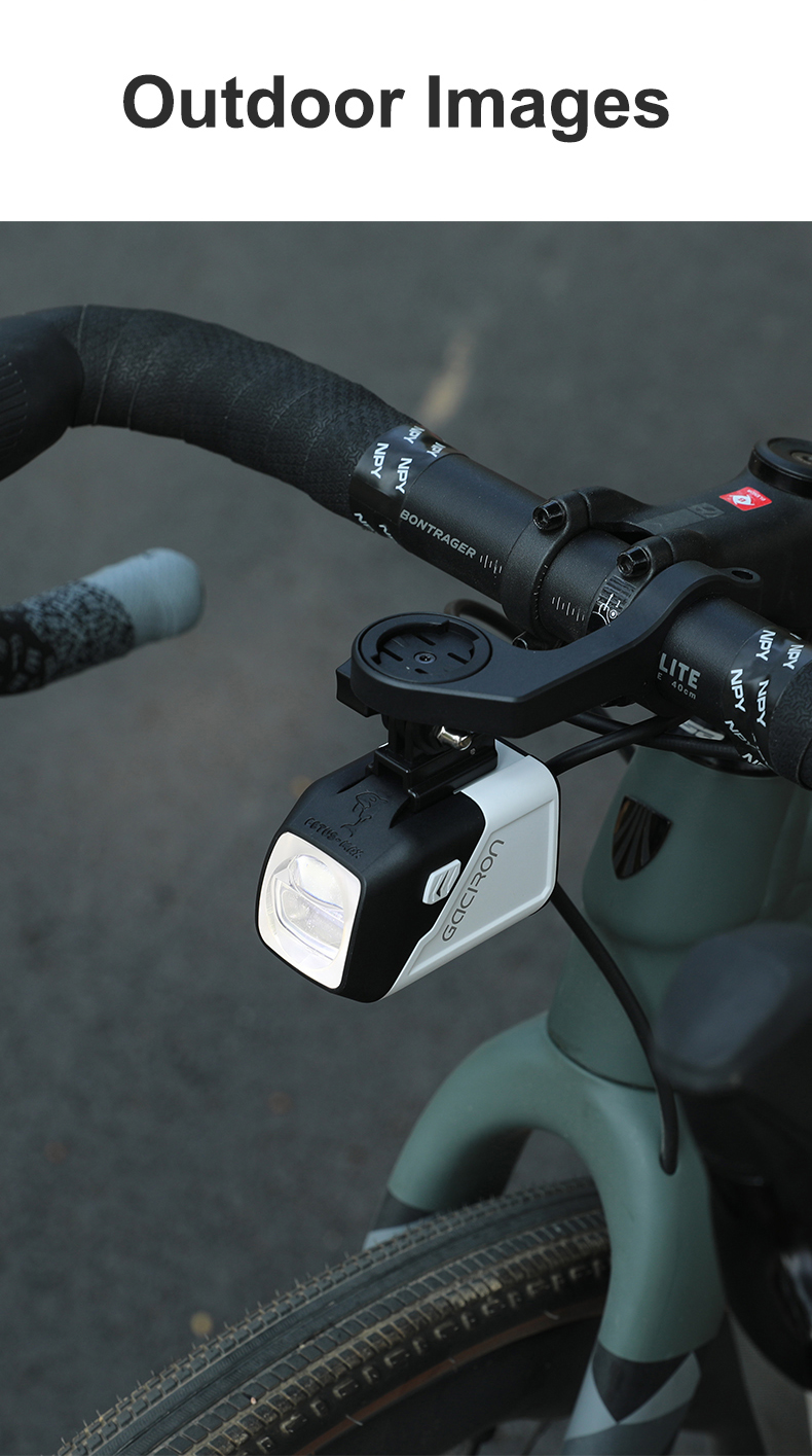 Gaciron Cetus-Max 2000 Lumen Smart LED Bike Front Light IPX6 Rechargeable Aluminum Alloy Wireless Remote 7 Modes Night Cycling