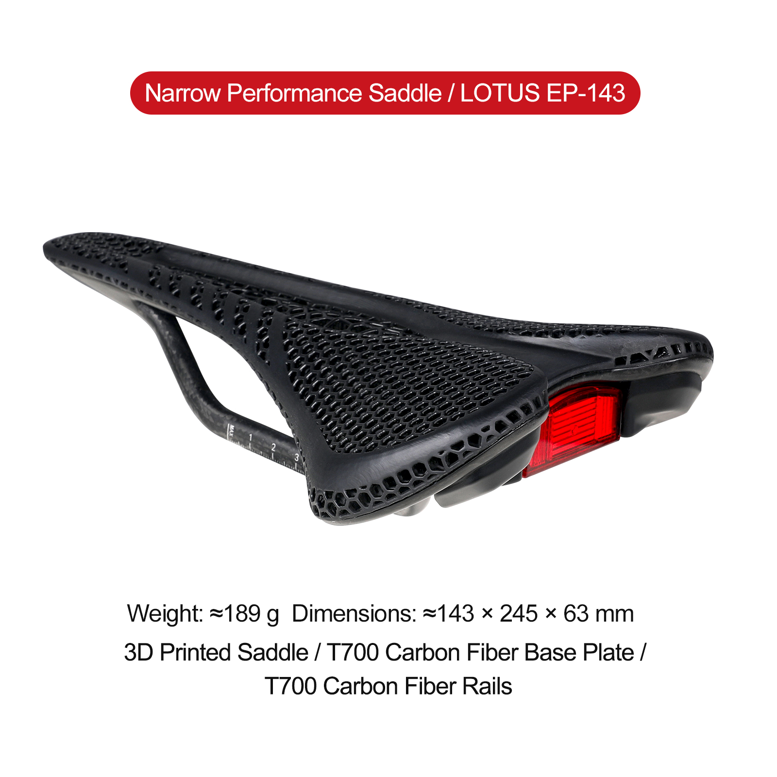 Gaciron EP-143 Integrated Smart Taillight Carbon Shell